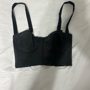 oh polly black corset top!